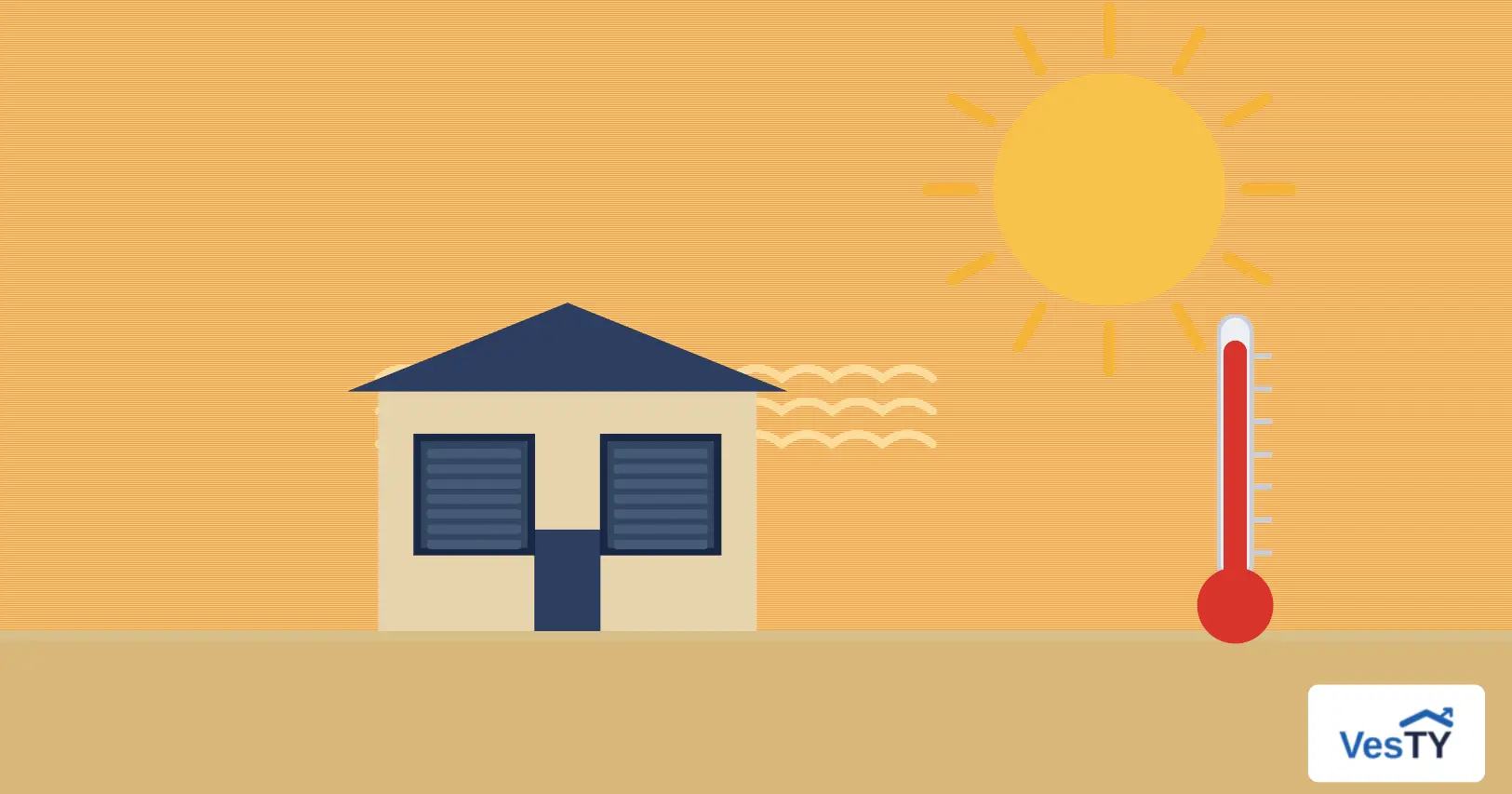 Un logement sous une chaleur accablante, illustration de l'adaptation des habitations au changement climatique